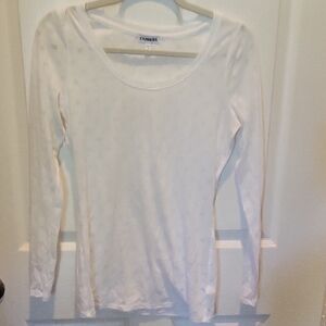 Express White Long Sleeve Top